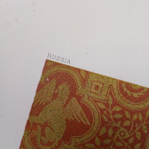 Vintage lithograph Print Enameled Glass Vases. Russia - Picture 7 of 9